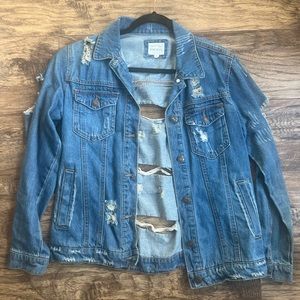 Distressed Jean Jacket